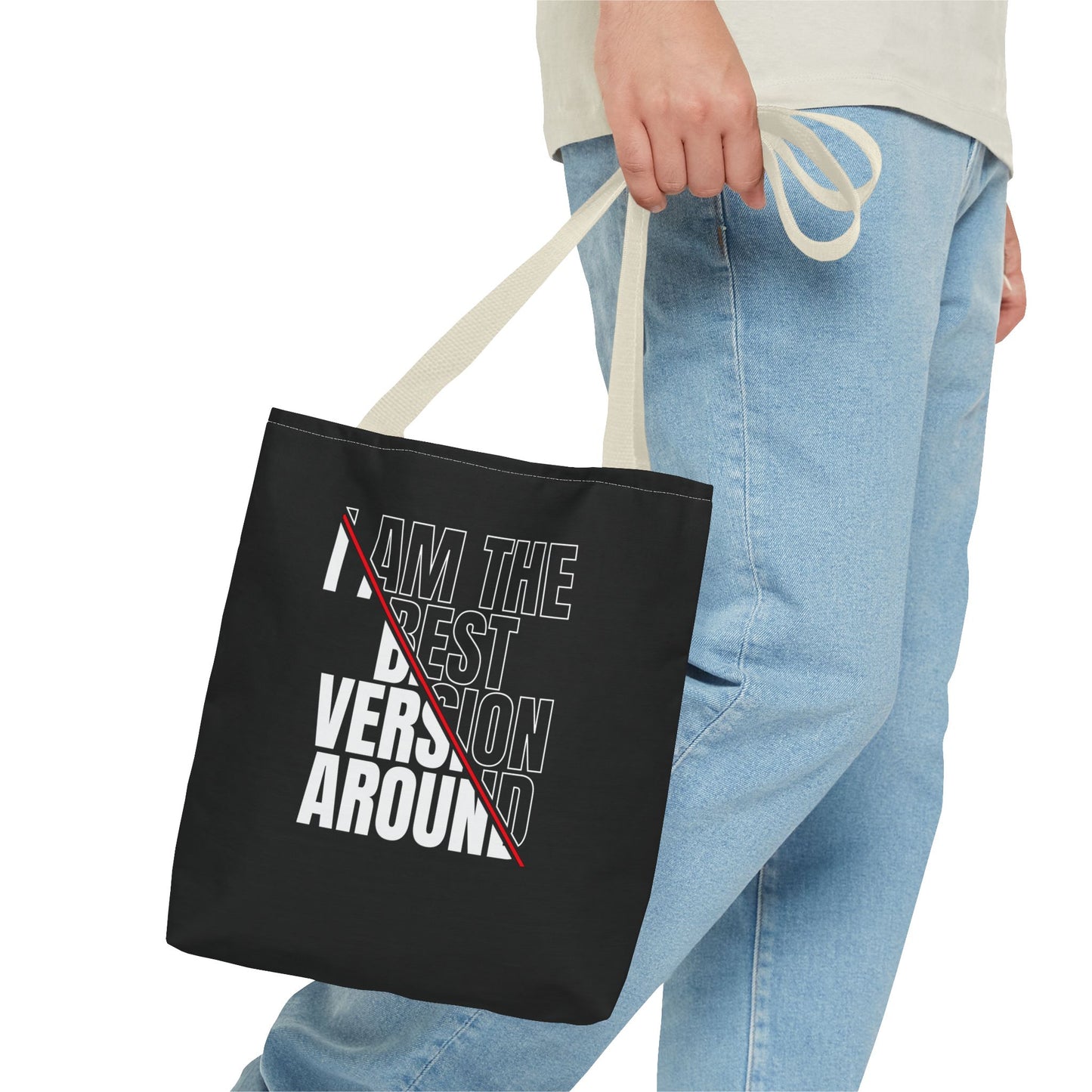 I am the best Version Tote Bag - "Want Result? Take Control" Inspirational Bag for Gym, Work, or Daily Use