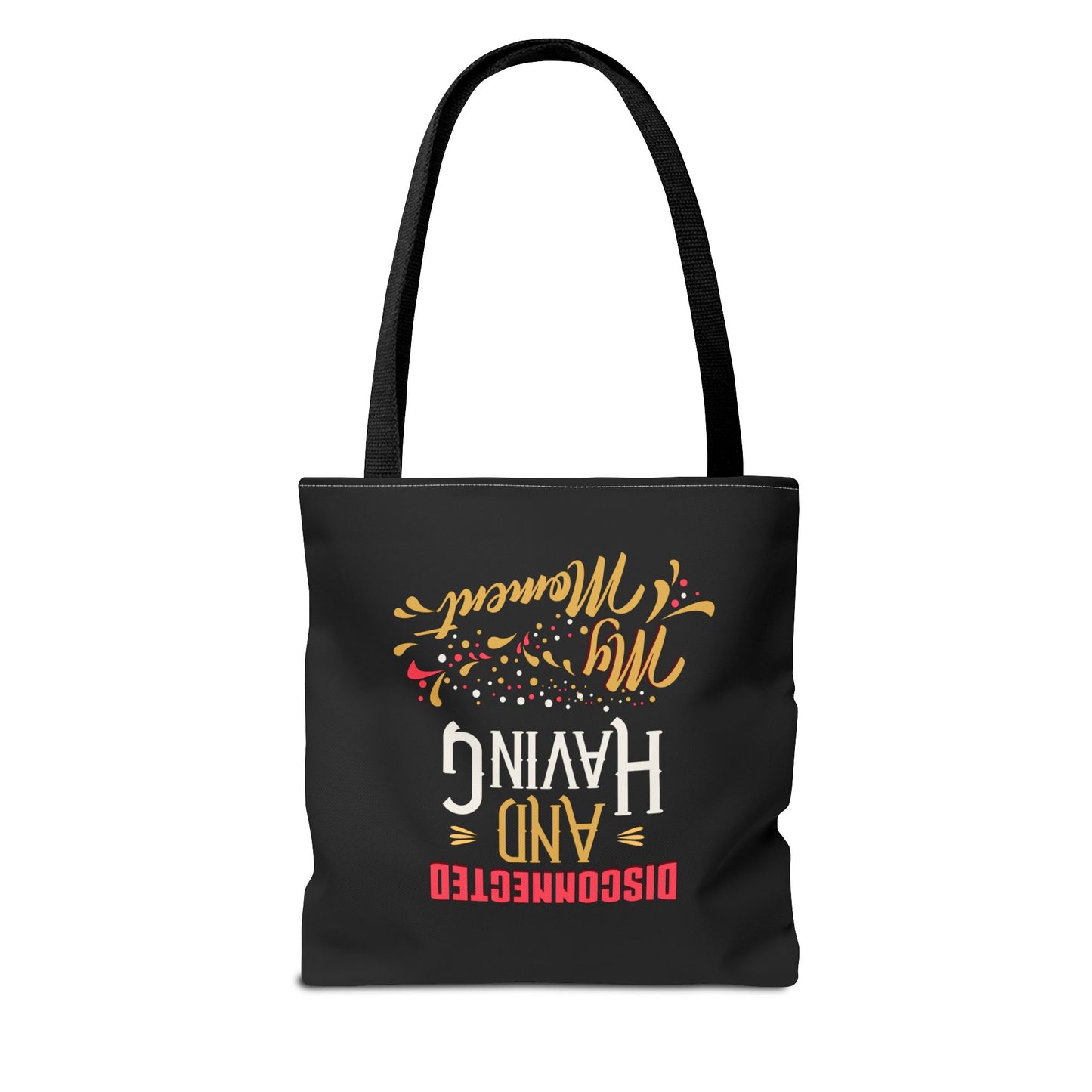 Disconnect & Having Tote Bag - "Want Result? Take Control" Inspirational Bag for Gym, Work, or Daily Use