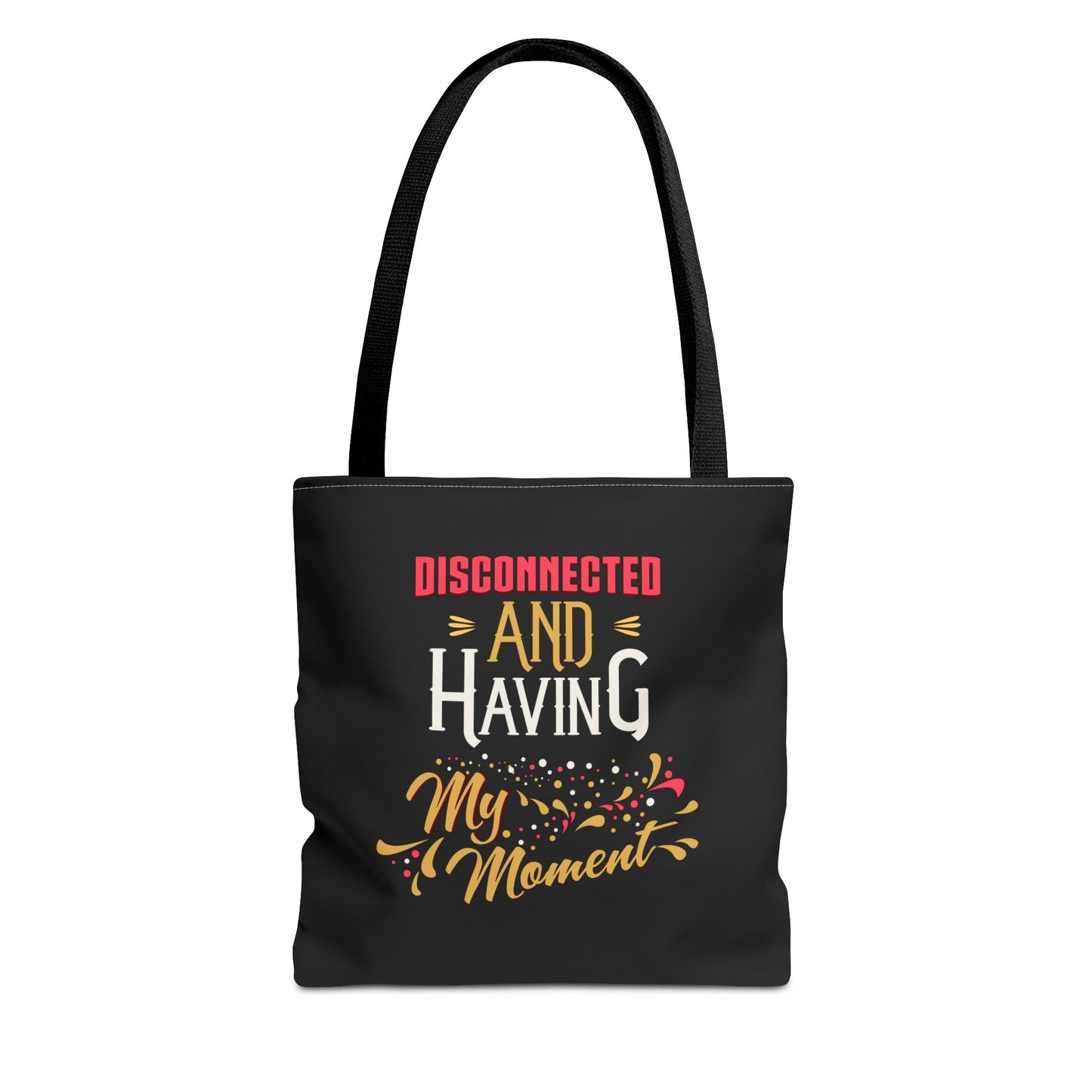 Disconnect & Having Tote Bag - "Want Result? Take Control" Inspirational Bag for Gym, Work, or Daily Use