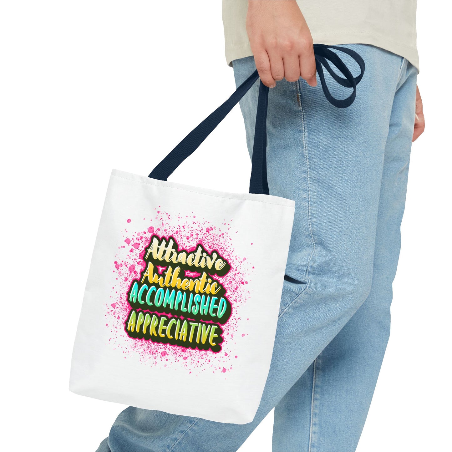 Authentic Tote Bag - "Want Result? Take Control" Inspirational Bag for Gym, Work, or Daily Use