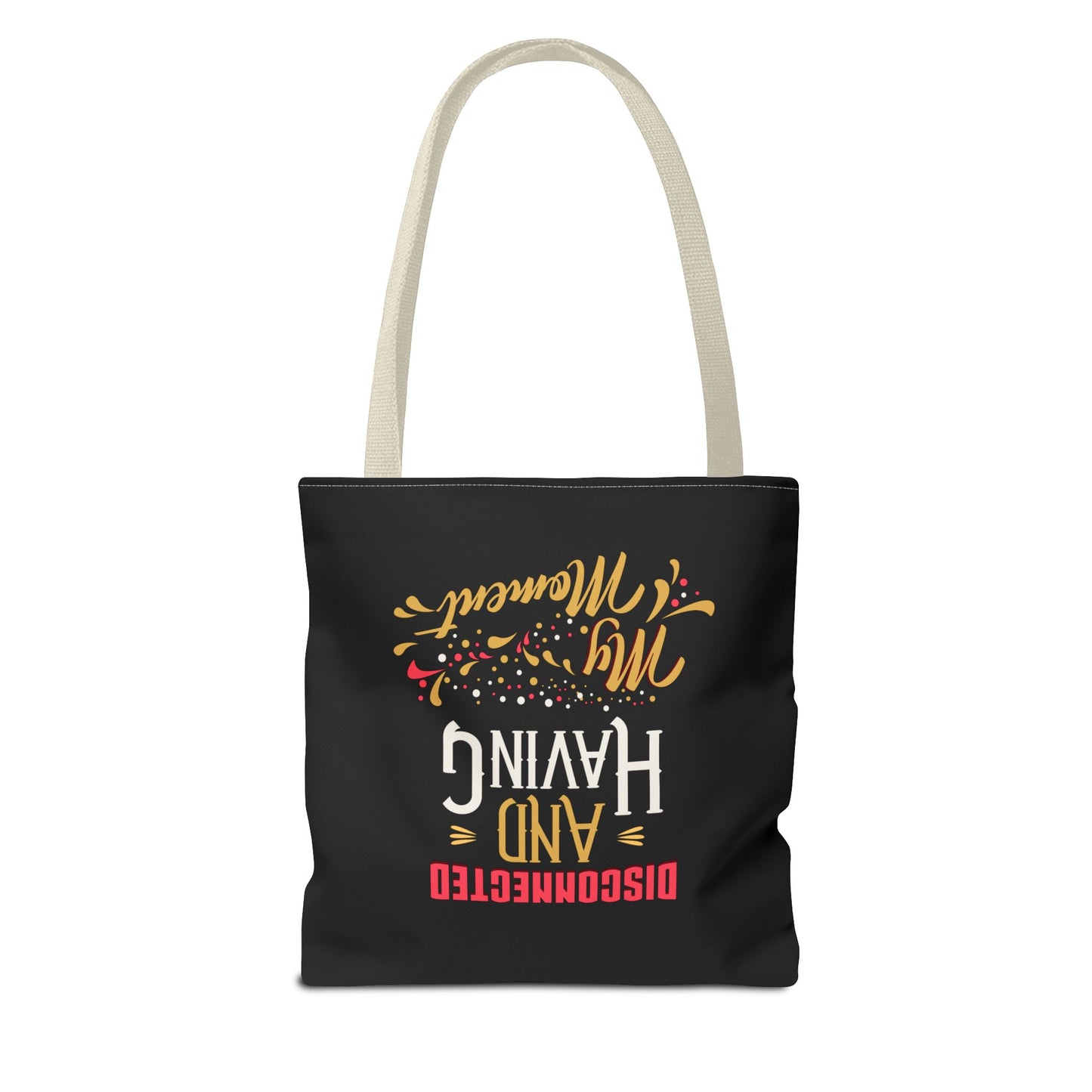 Disconnect & Having Tote Bag - "Want Result? Take Control" Inspirational Bag for Gym, Work, or Daily Use