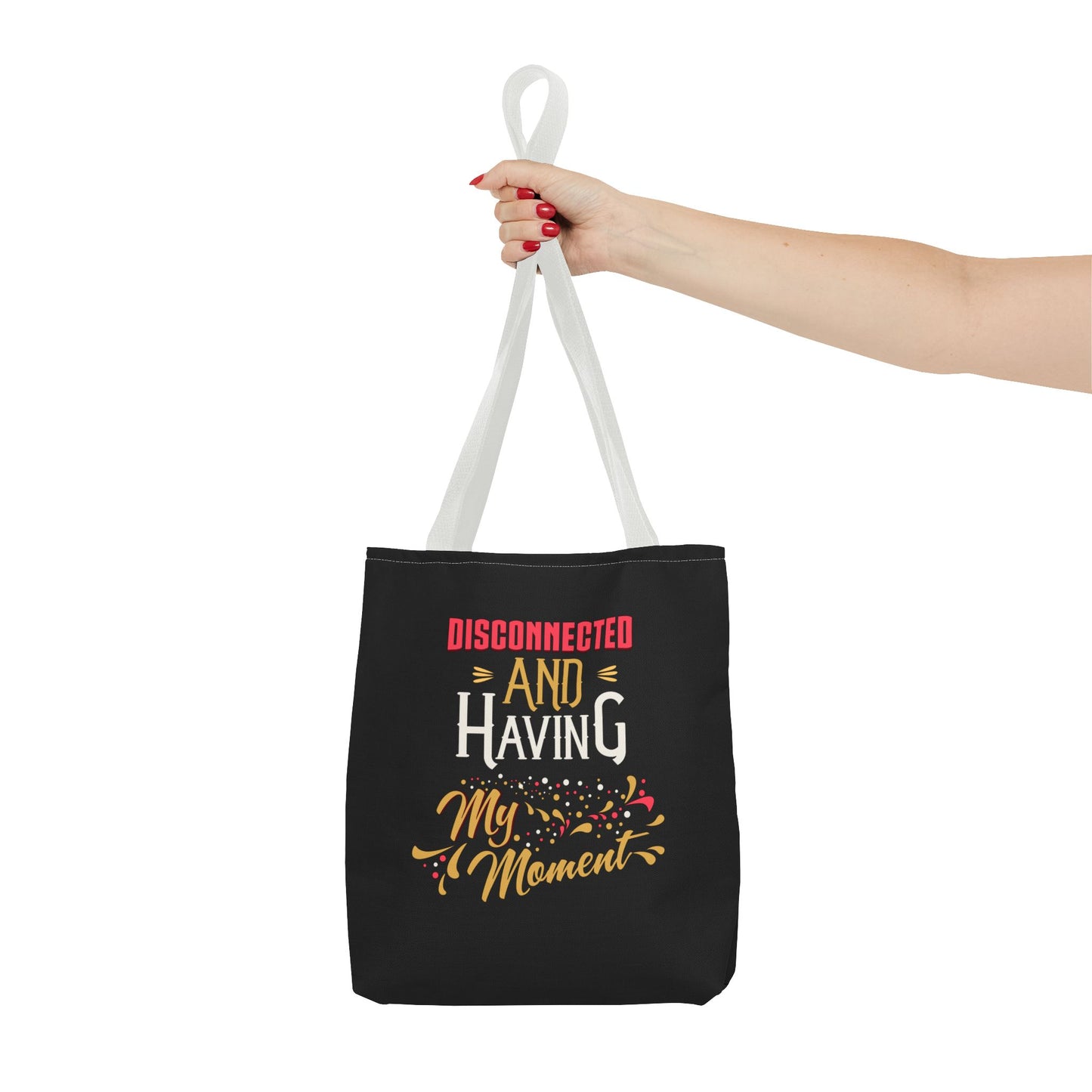 Disconnect & Having Tote Bag - "Want Result? Take Control" Inspirational Bag for Gym, Work, or Daily Use