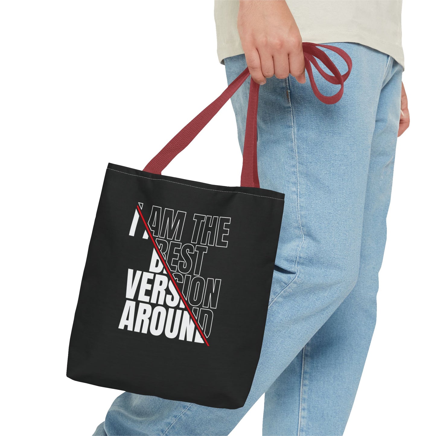 I am the best Version Tote Bag - "Want Result? Take Control" Inspirational Bag for Gym, Work, or Daily Use
