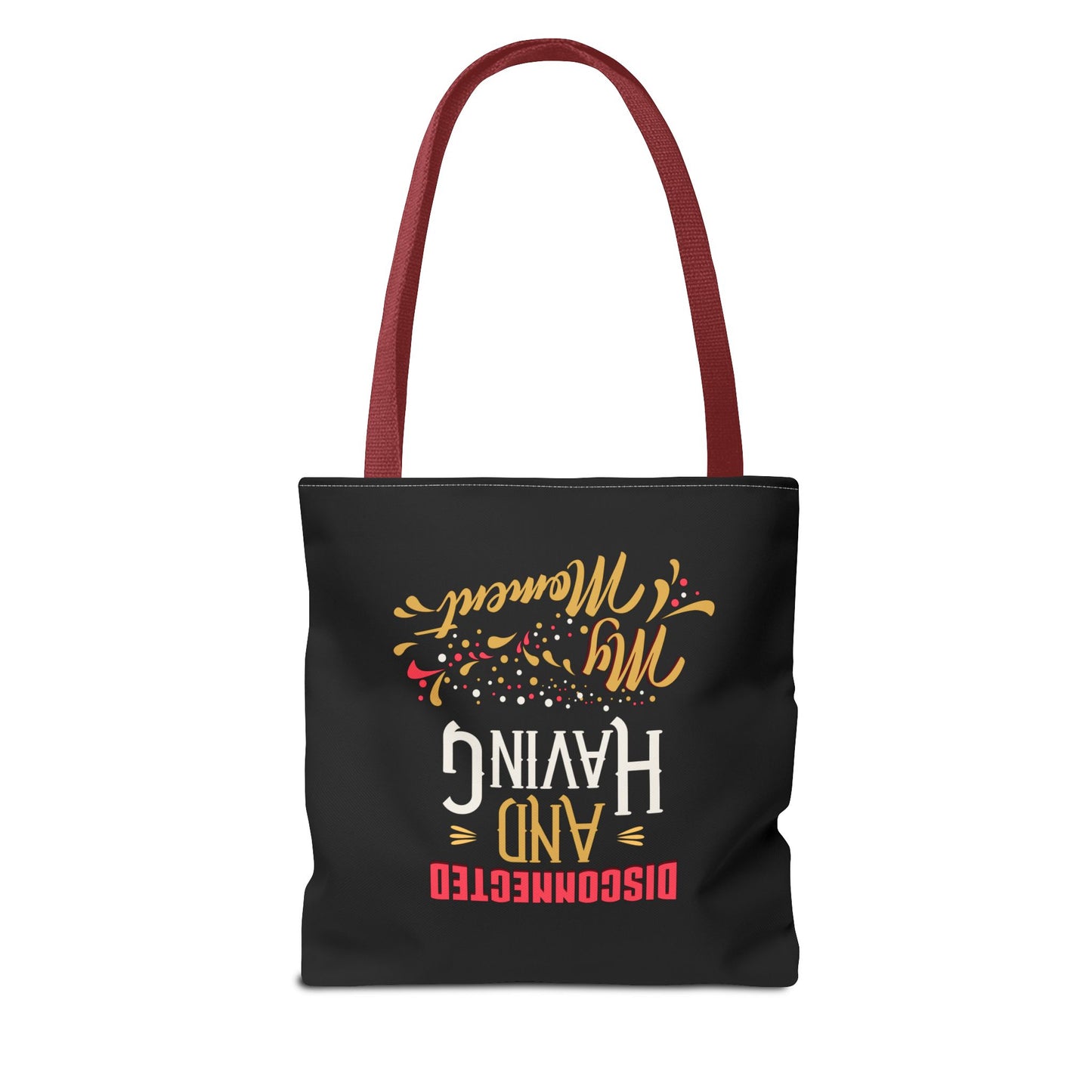 Disconnect & Having Tote Bag - "Want Result? Take Control" Inspirational Bag for Gym, Work, or Daily Use