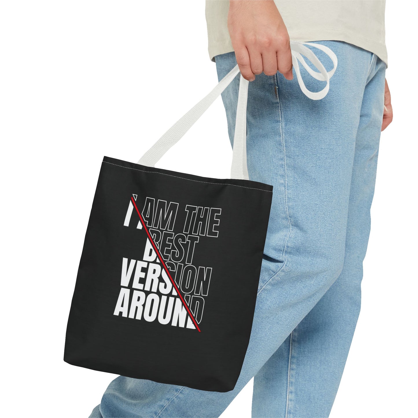 I am the best Version Tote Bag - "Want Result? Take Control" Inspirational Bag for Gym, Work, or Daily Use