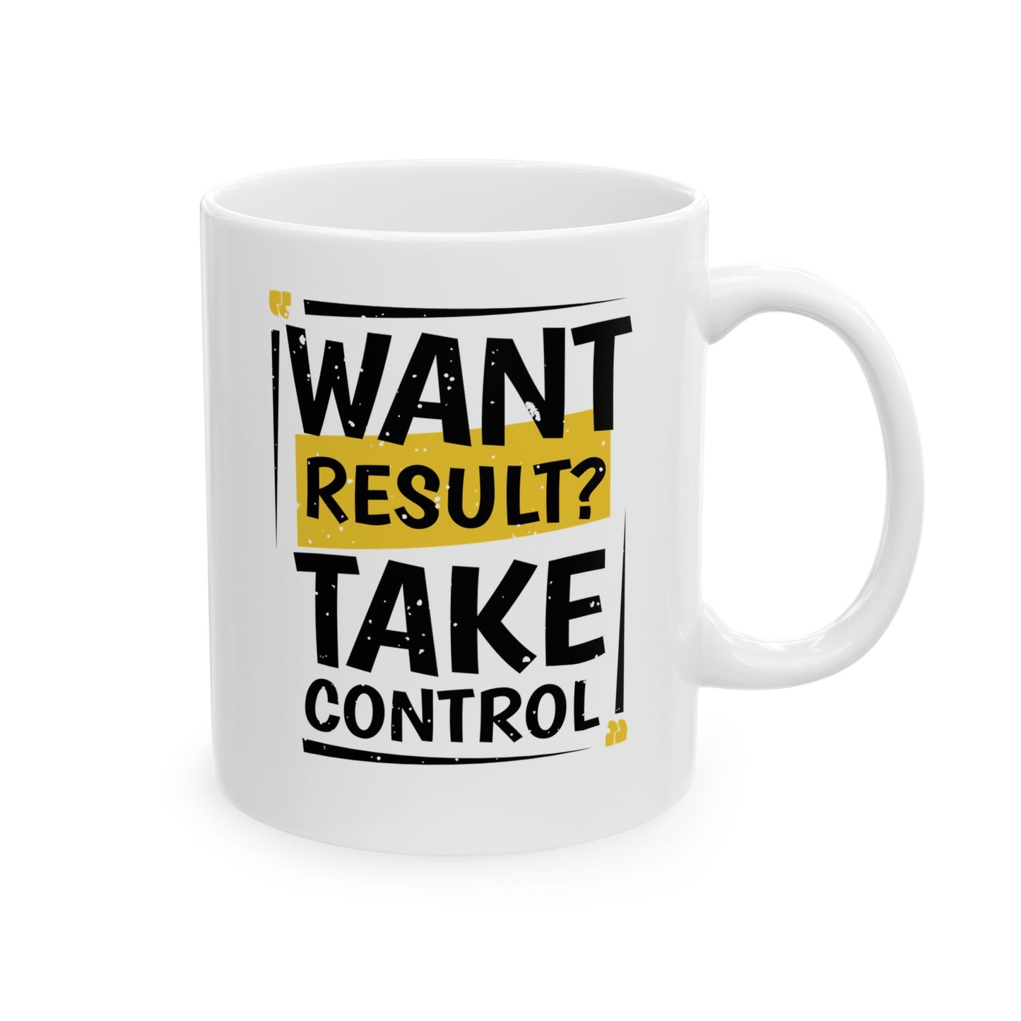 Bold Motivational Ceramic Mug - Take Control