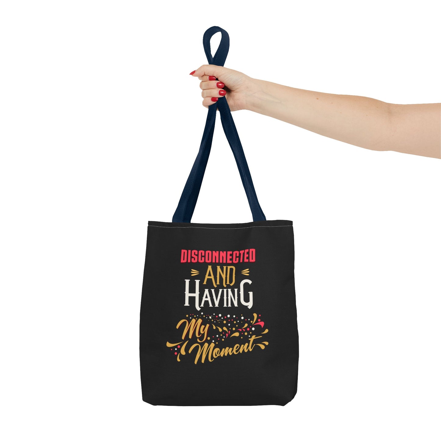 Disconnect & Having Tote Bag - "Want Result? Take Control" Inspirational Bag for Gym, Work, or Daily Use