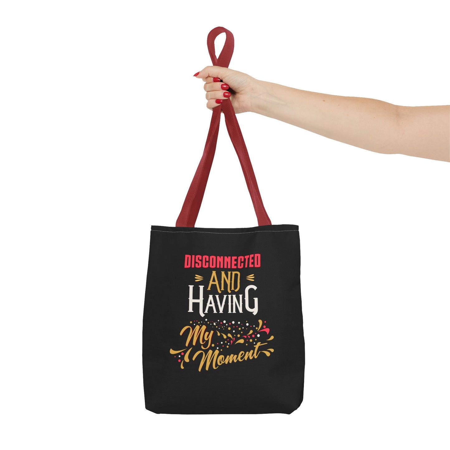 Disconnect & Having Tote Bag - "Want Result? Take Control" Inspirational Bag for Gym, Work, or Daily Use