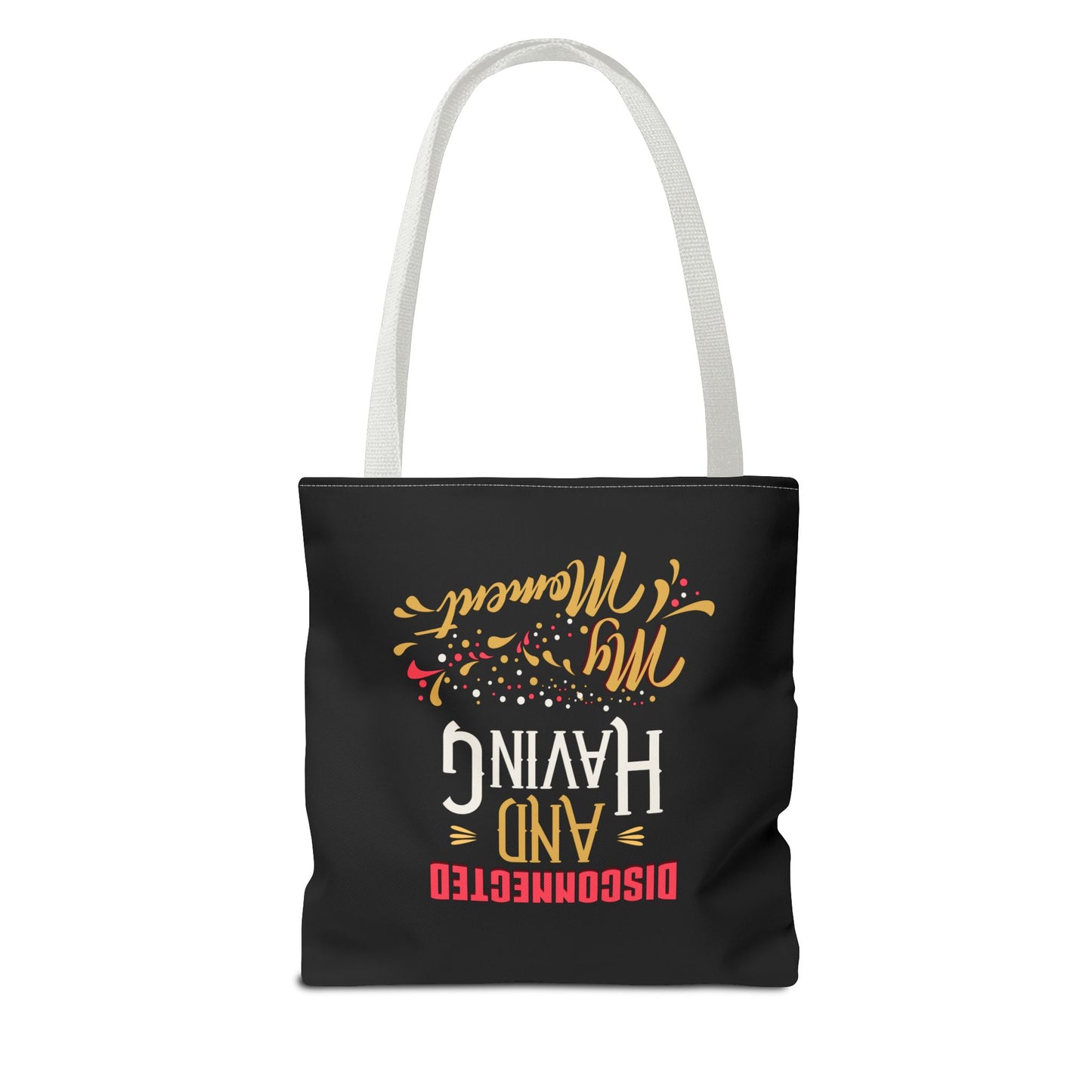 Disconnect & Having Tote Bag - "Want Result? Take Control" Inspirational Bag for Gym, Work, or Daily Use