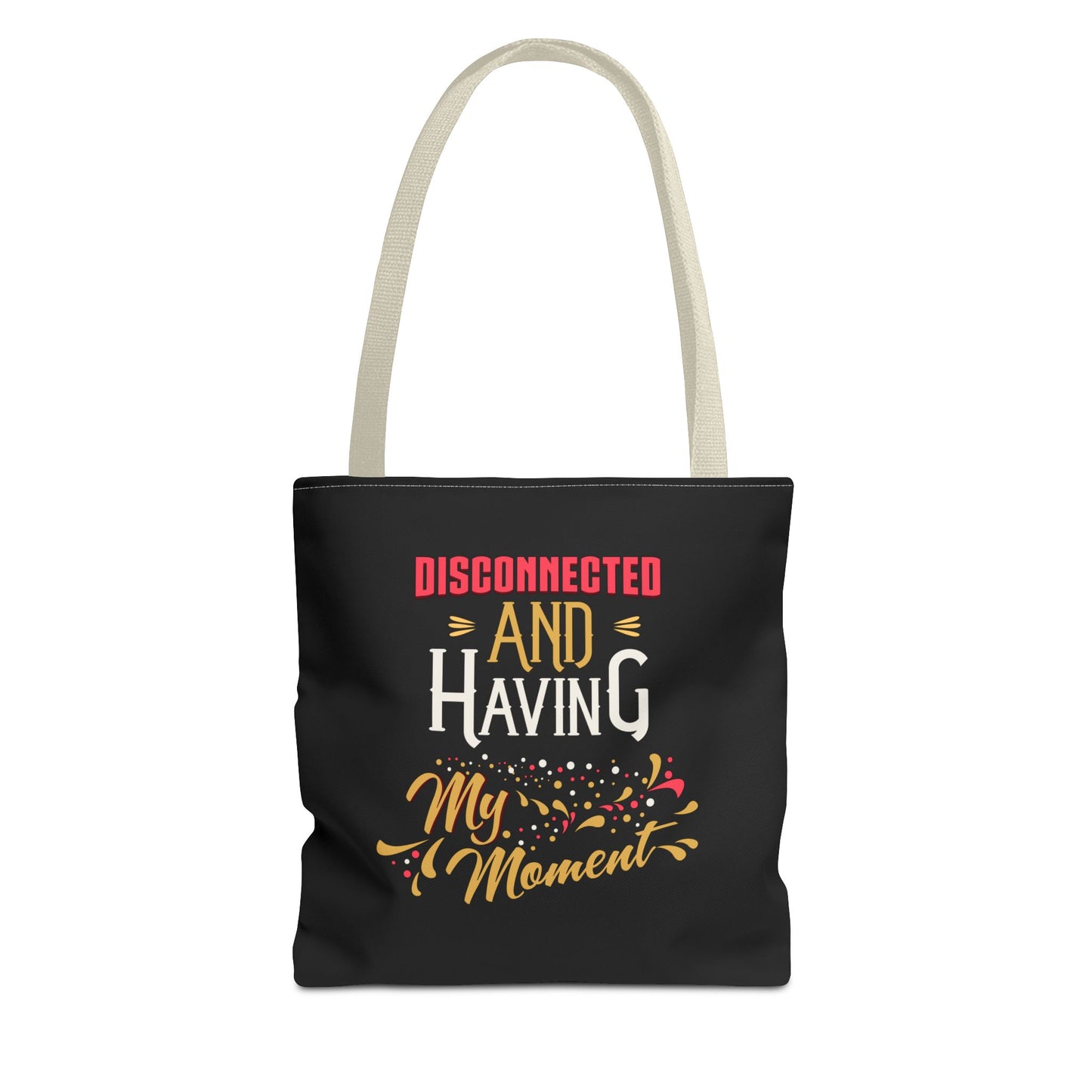 Disconnect & Having Tote Bag - "Want Result? Take Control" Inspirational Bag for Gym, Work, or Daily Use