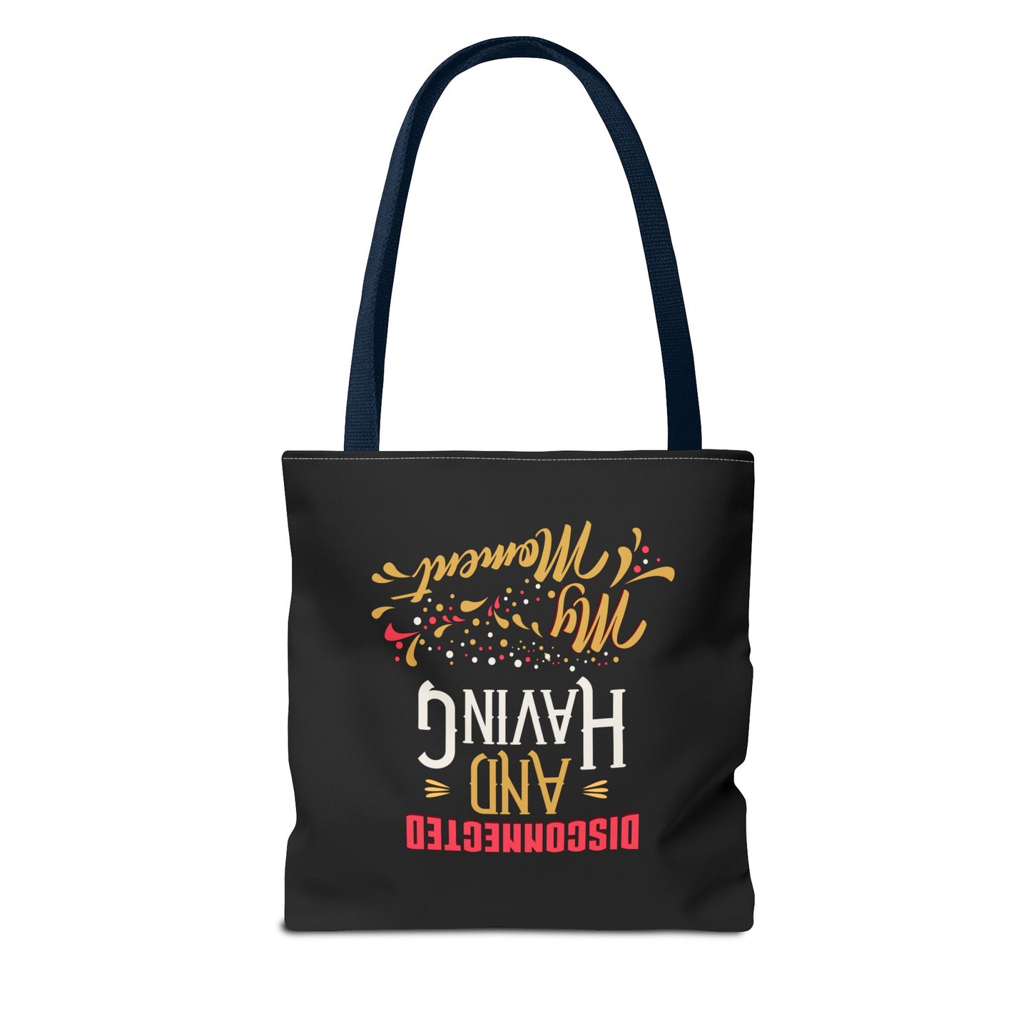 Disconnect & Having Tote Bag - "Want Result? Take Control" Inspirational Bag for Gym, Work, or Daily Use